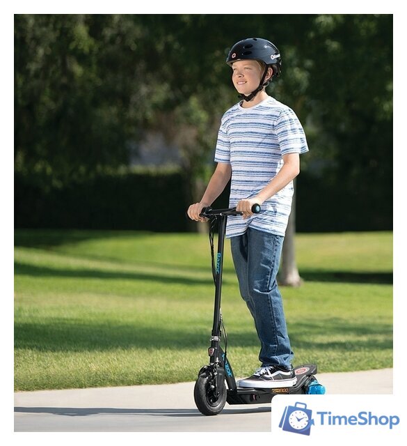 Электросамокат Razor Power Core E100 (алюминиевая дека, синий) - Изображение №13 — Интернет-магазин Time-Shop