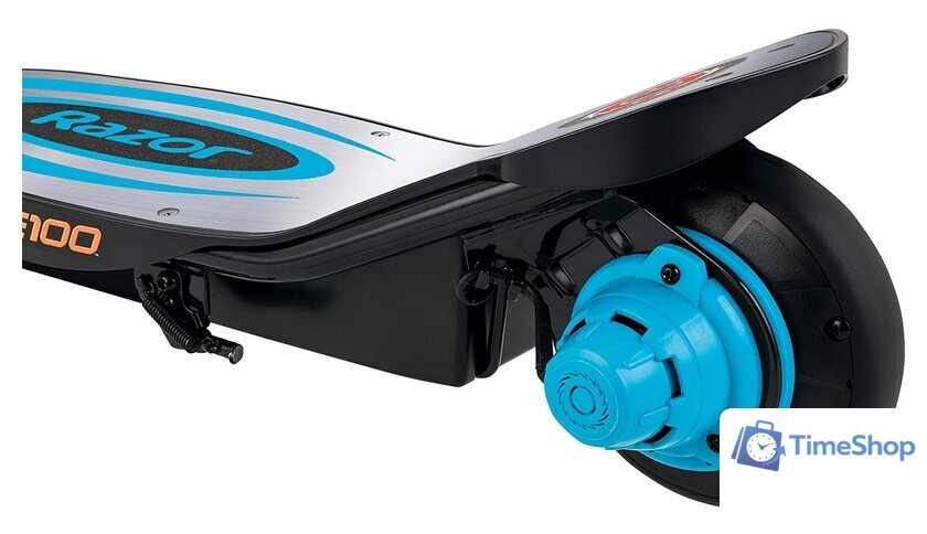Электросамокат Razor Power Core E100 (алюминиевая дека, синий) - Изображение №5 — Интернет-магазин Time-Shop