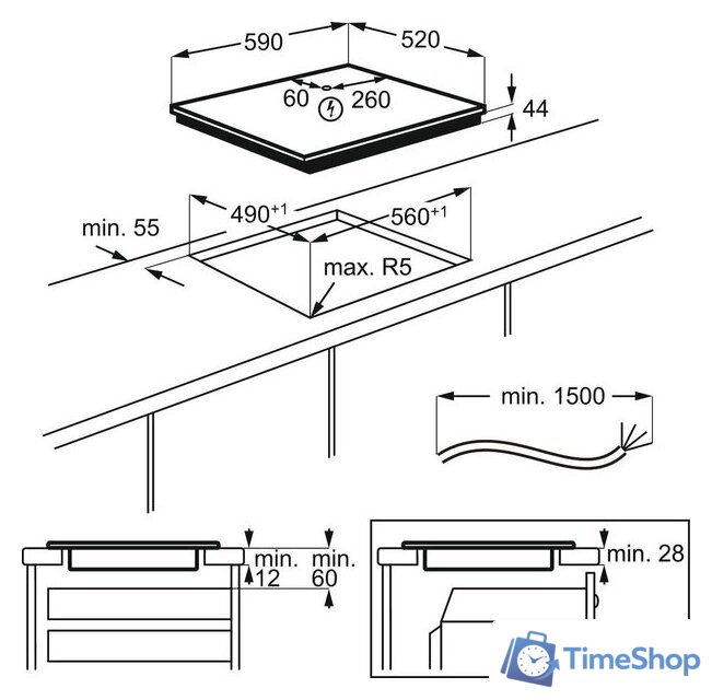Варочная панель Electrolux CIV644 - Изображение №11 — Интернет-магазин Time-Shop