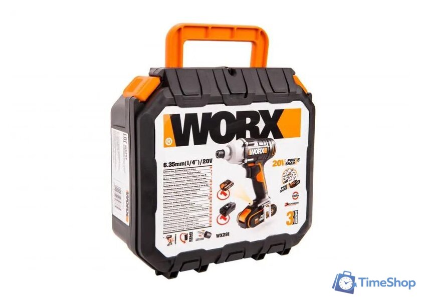 Винтоверт Worx WX291 (с 1-им АКБ, кейс) - Изображение №4 — Интернет-магазин Time-Shop