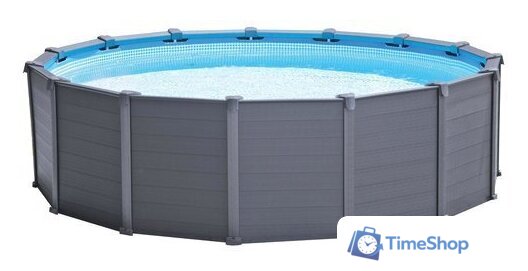 Каркасный бассейн Intex Graphite Gray Panel 26384 (478х124) - Изображение №1 — Интернет-магазин Time-Shop