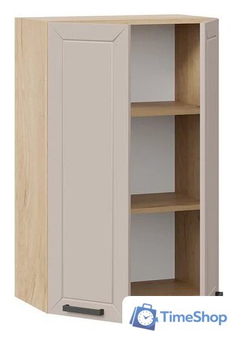 Шкаф навесной Трия Лорас 1ВВ6 с двумя дверями (дуб крафт золотой/холст латте) - Изображение №2 — Интернет-магазин Time-Shop