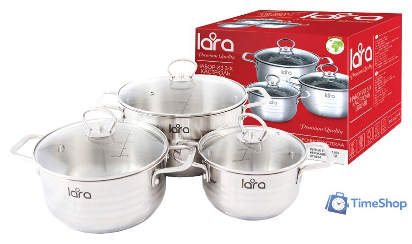 Набор кастрюль Lara LR02-81 - Изображение №1 — Интернет-магазин Time-Shop