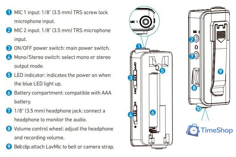 Проводной микрофон Saramonic LavMic - Изображение №6 — Интернет-магазин Time-Shop