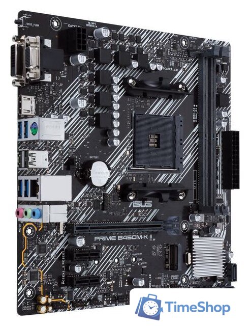 Материнская плата ASUS Prime B450M-K II - Изображение №2 — Интернет-магазин Time-Shop