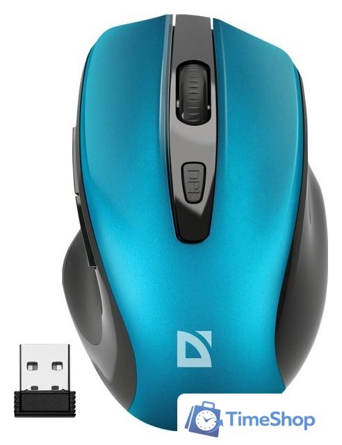 Мышь Defender Prime MB-053 (бирюзовый) - Изображение №1 — Интернет-магазин Time-Shop