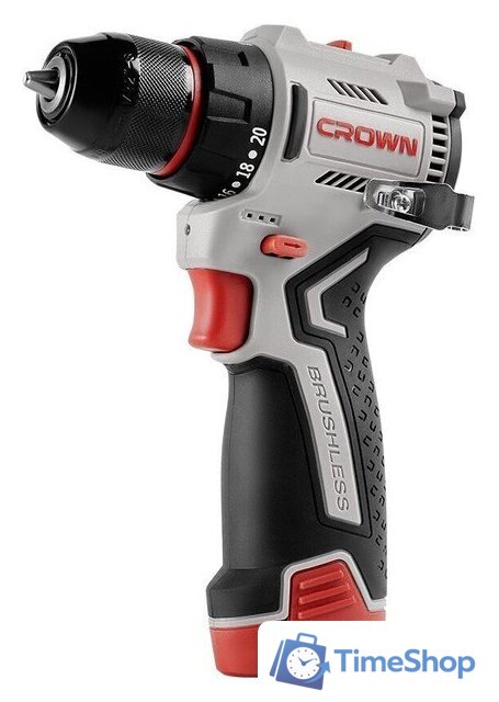 Дрель-шуруповерт Crown CT21129HMX-2 BMC (с 2-мя АКБ, кейс) - Изображение №5 — Интернет-магазин Time-Shop
