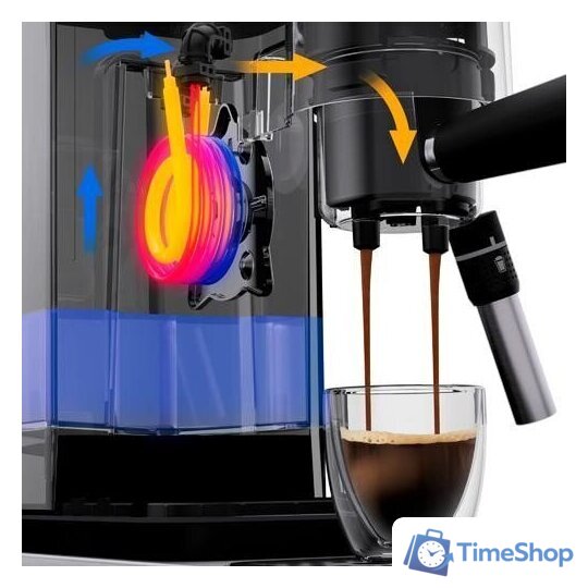Рожковая кофеварка WMF Lono Espresso Machine 0412380011 - Изображение №6 — Интернет-магазин Time-Shop