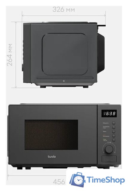 Микроволновая печь Tuvio MW03GB - Изображение №14 — Интернет-магазин Time-Shop