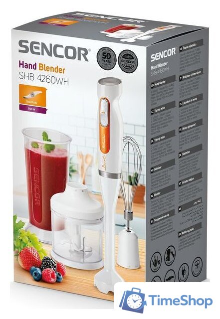 Погружной блендер Sencor SHB 4260WH - Изображение №19 — Интернет-магазин Time-Shop