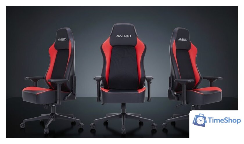 Игровое (геймерское) кресло Arvento Benefit (черный/красный) - Изображение №8 — Интернет-магазин Time-Shop