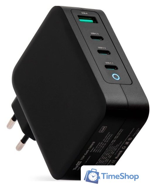 Сетевое зарядное TopON TOP-GaN-130WB - Изображение №1 — Интернет-магазин Time-Shop