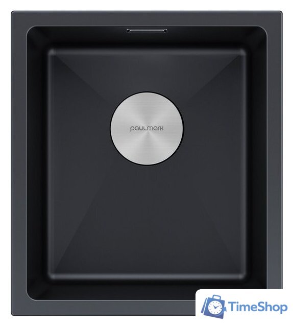 Кухонная мойка Paulmark IT-Granit Lumi 41 Uni LU41-AN (черный/антрацит) - Изображение №1 — Интернет-магазин Time-Shop