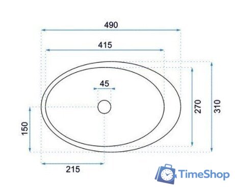 Умывальник Rea Stone Nature U6650 - Изображение №2 — Интернет-магазин Time-Shop