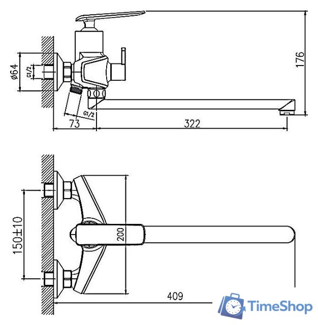 Смеситель Haiba HB22548-8 - Изображение №2 — Интернет-магазин Time-Shop
