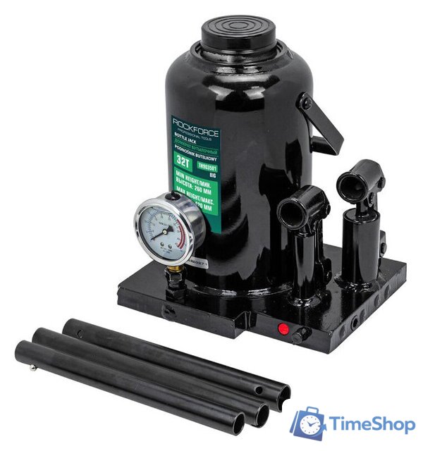 Бутылочный домкрат RockForce RF-TH903501 Big 32т - Изображение №1 — Интернет-магазин Time-Shop