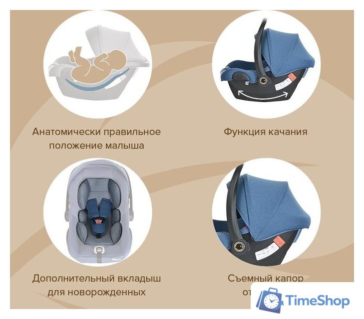 Детское автокресло Pituso Santiso R201 (джинс/светло-серый) - Изображение №15 — Интернет-магазин Time-Shop