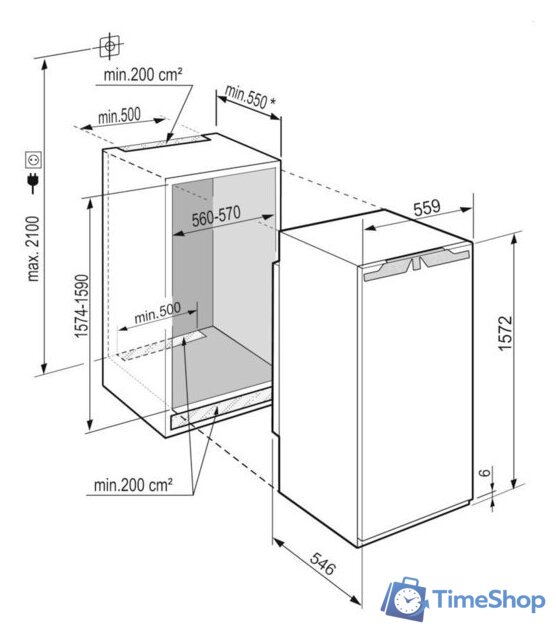 Однокамерный холодильник Liebherr IRBe 4851 Prime - Изображение №3 — Интернет-магазин Time-Shop
