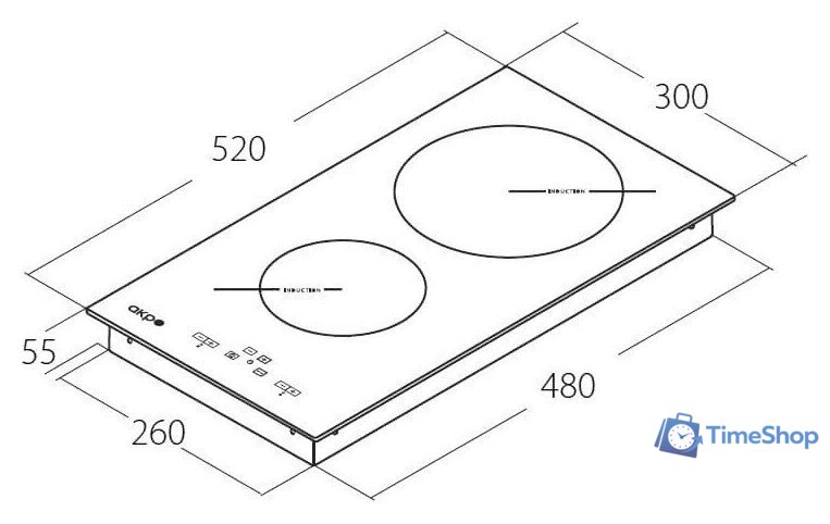 Варочная панель Akpo PIA 30 825 02 - Изображение №3 — Интернет-магазин Time-Shop