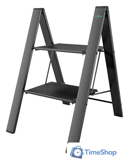 Лестница-стремянка Colombo Leonardo 2 G300A02W (2 ступени, черный) - Изображение №1 — Интернет-магазин Time-Shop