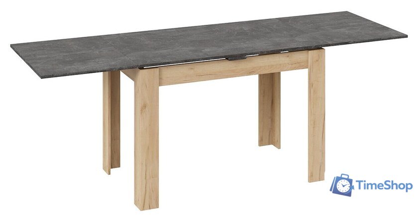 Кухонный стол Трия Промо тип 4 (дуб крафт золотой/ателье темное) - Изображение №6 — Интернет-магазин Time-Shop