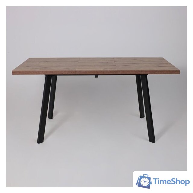 Кухонный стол Мамадома Borg-120 раздвижной 120-160х80 (дуб веллингтон/черный) - Изображение №24 — Интернет-магазин Time-Shop