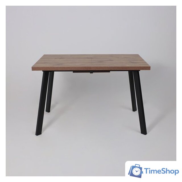 Кухонный стол Мамадома Borg-120 раздвижной 120-160х80 (дуб веллингтон/черный) - Изображение №20 — Интернет-магазин Time-Shop