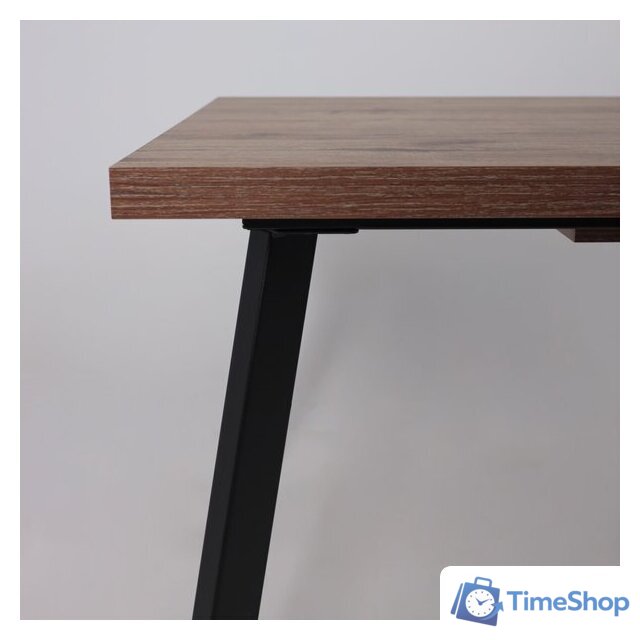 Кухонный стол Мамадома Borg-120 раздвижной 120-160х80 (дуб веллингтон/черный) - Изображение №12 — Интернет-магазин Time-Shop