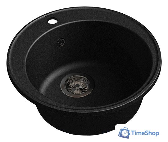 Кухонная мойка GranFest QUARZ Z-08 (черный) - Изображение №1 — Интернет-магазин Time-Shop