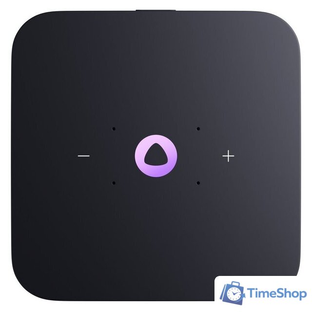 Умная колонка Яндекс Станция Миди (черный) - Изображение №2 — Интернет-магазин Time-Shop