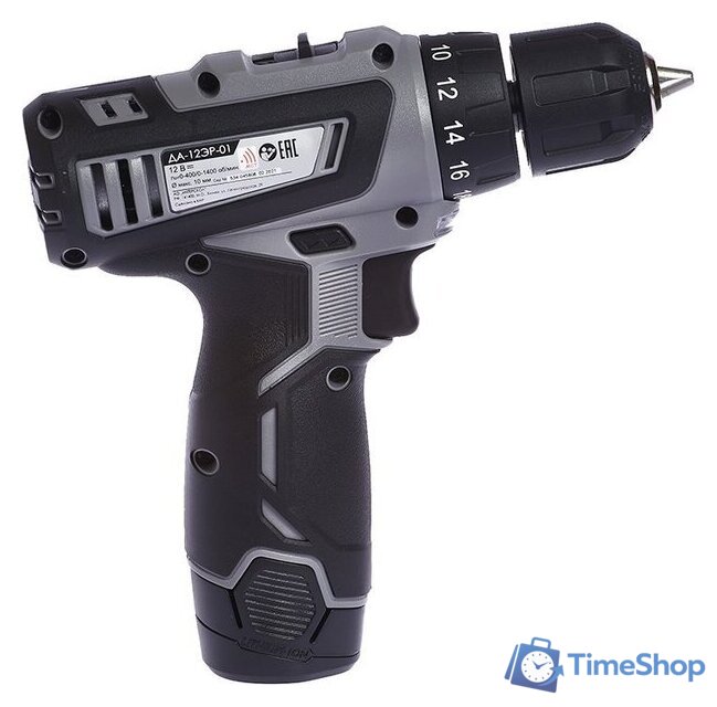 Дрель-шуруповерт Интерскол ДА-12ЭР-01 (с 1-им АКБ, кейс) - Изображение №5 — Интернет-магазин Time-Shop
