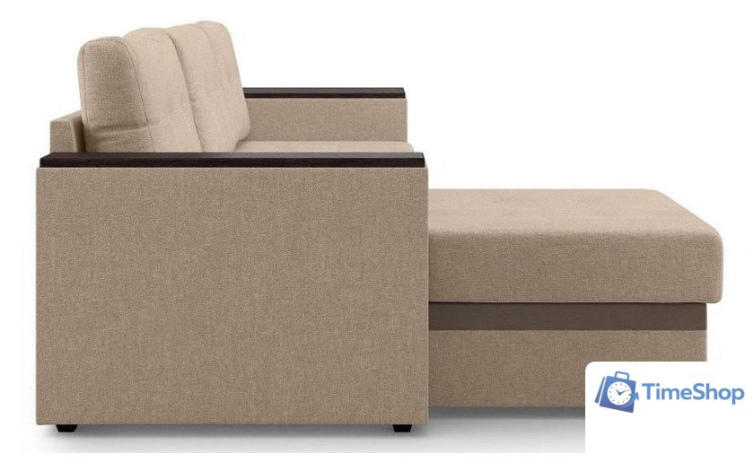 Диван Mio Tesoro Атланта 110 (Savana Camel/Ecostile Chocolate) - Изображение №3 — Интернет-магазин Time-Shop