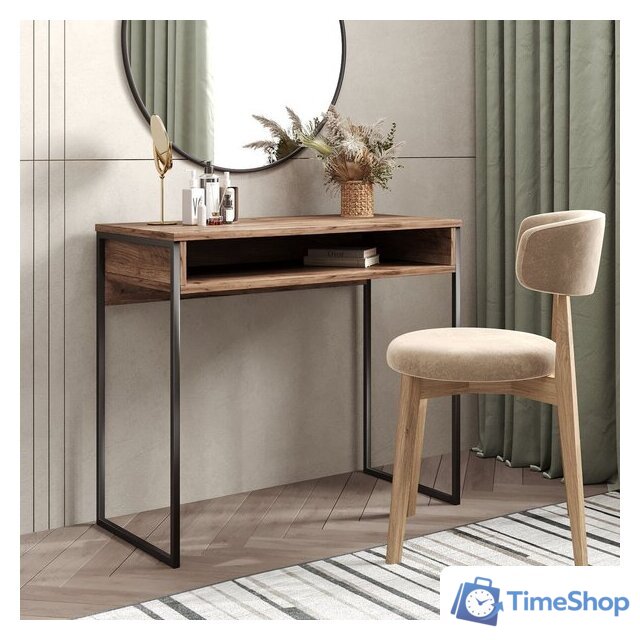 Консольный стол Soma СПМ-4-METAL (дуб золотой крафт/черный) - Изображение №2 — Интернет-магазин Time-Shop