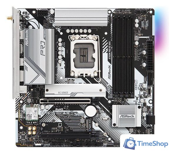 Материнская плата ASRock B760M Pro RS WiFi - Изображение №2 — Интернет-магазин Time-Shop