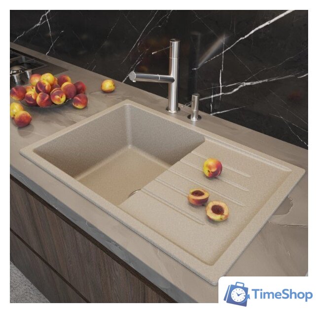 Кухонная мойка Mixline ML-GM19 551985 (бежевый) - Изображение №4 — Интернет-магазин Time-Shop