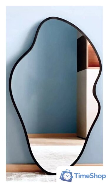 Зеркало с подсветкой  EMZE 45x77 LED.UV.NF.45.77.CHE.4K (черный с УФ-окантовкой и подсветкой) - Изображение №1 — Интернет-магазин Time-Shop