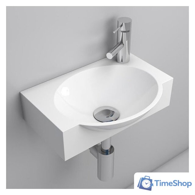  Lauter Тумба под умывальник Из искусственного мрамора Amelia 40 (пудрово-розовый п/мат) - Изображение №3 — Интернет-магазин Time-Shop