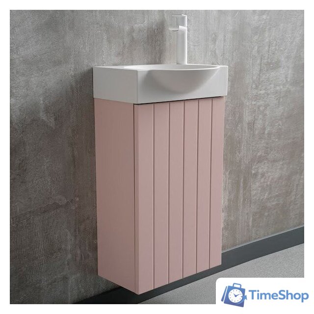  Lauter Тумба под умывальник Из искусственного мрамора Amelia 40 (пудрово-розовый п/мат) - Изображение №7 — Интернет-магазин Time-Shop