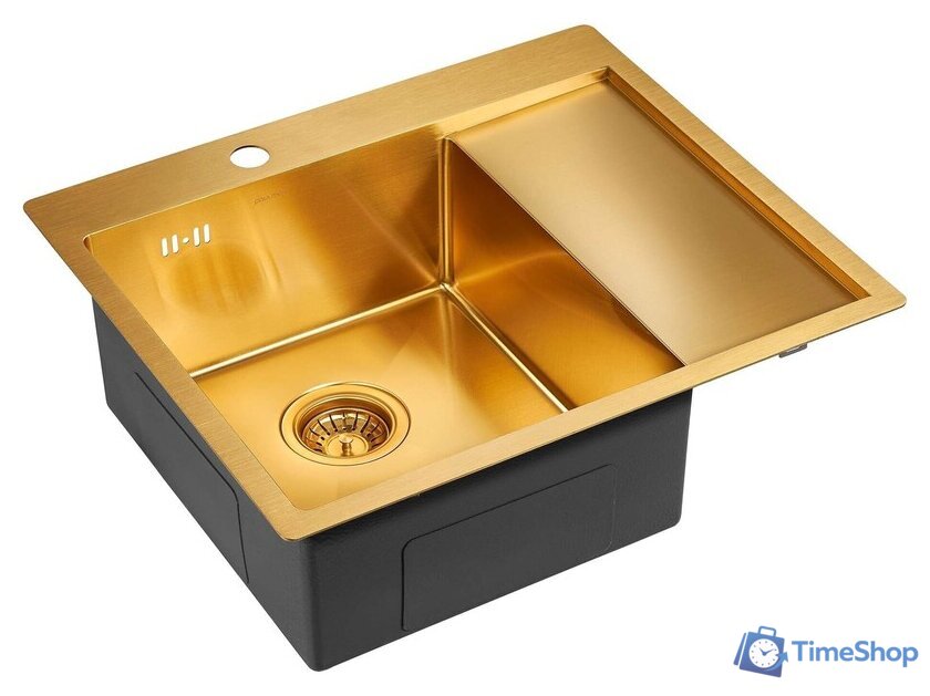 Кухонная мойка Paulmark Kroner 59F PM225951-BGL - Изображение №2 — Интернет-магазин Time-Shop