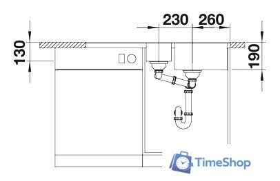 Кухонная мойка Blanco Metra 6 S-F (кофе) [519120] - Изображение №4 — Интернет-магазин Time-Shop