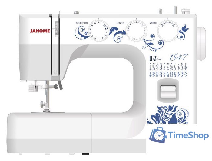 Электромеханическая швейная машина Janome 1547 - Изображение №1 — Интернет-магазин Time-Shop