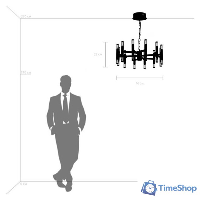 Припотолочная люстра Lightstar Iris 734247 - Изображение №6 — Интернет-магазин Time-Shop