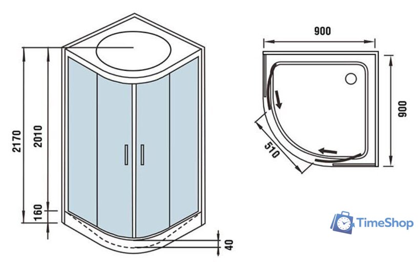 Душевая кабина WeltWasser WW500 Werra 902 - Изображение №16 — Интернет-магазин Time-Shop