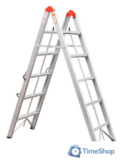 Лестница-стремянка FORSAGE F-TL603-5 (2x5 ступеней) - Изображение №1 — Интернет-магазин Time-Shop