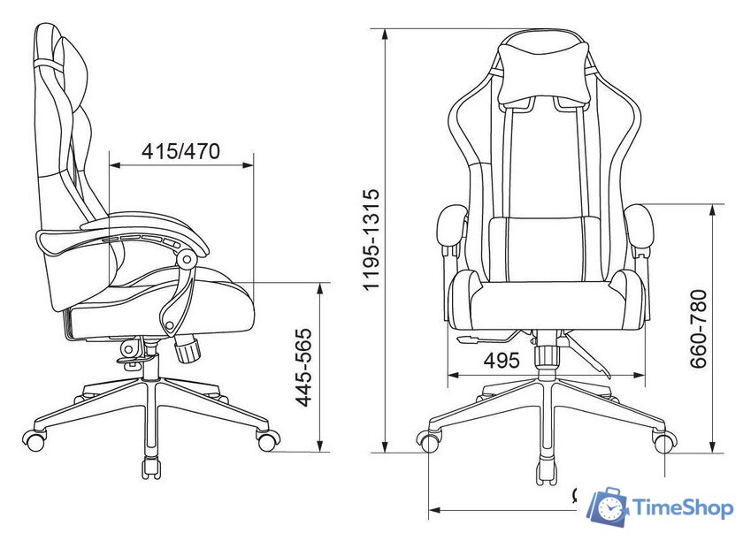 Игровое (геймерское) кресло Zombie Predator (черный Neo Black) - Изображение №30 — Интернет-магазин Time-Shop