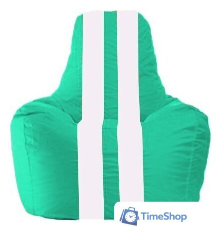 Кресло-мешок Flagman Спортинг С1.1-315 (бирюзовый/белый) - Изображение №1 — Интернет-магазин Time-Shop