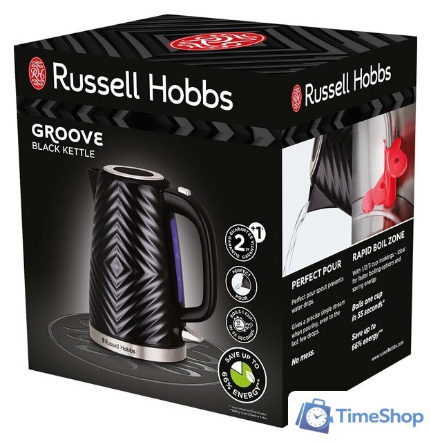 Электрический чайник Russell Hobbs 26380-70 Groove - Изображение №7 — Интернет-магазин Time-Shop