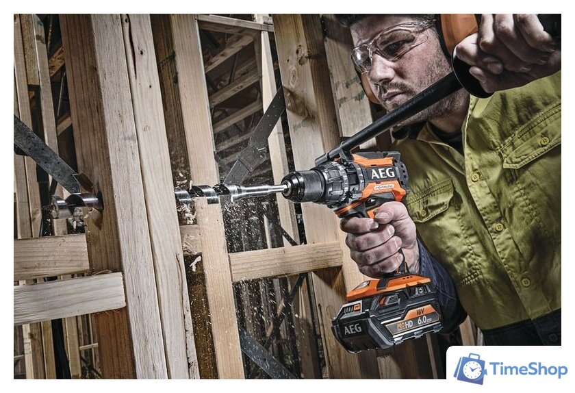 Ударная дрель-шуруповерт AEG Powertools BSB 18BL LI-602C 4935464100 (с 2-мя АКБ 6 Ач, кейс) - Изображение №4 — Интернет-магазин Time-Shop