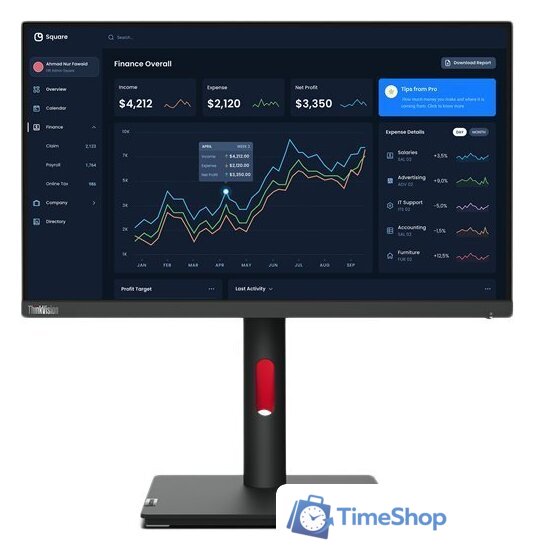 Монитор Lenovo ThinkVision T22i-30 63B0MAT6EU - Изображение №1 — Интернет-магазин Time-Shop