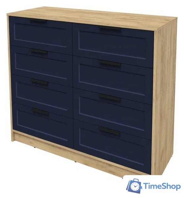 Комод Интерлиния Концепт Тренд КТ-К117 (дуб золотой/индиго) - Изображение №2 — Интернет-магазин Time-Shop